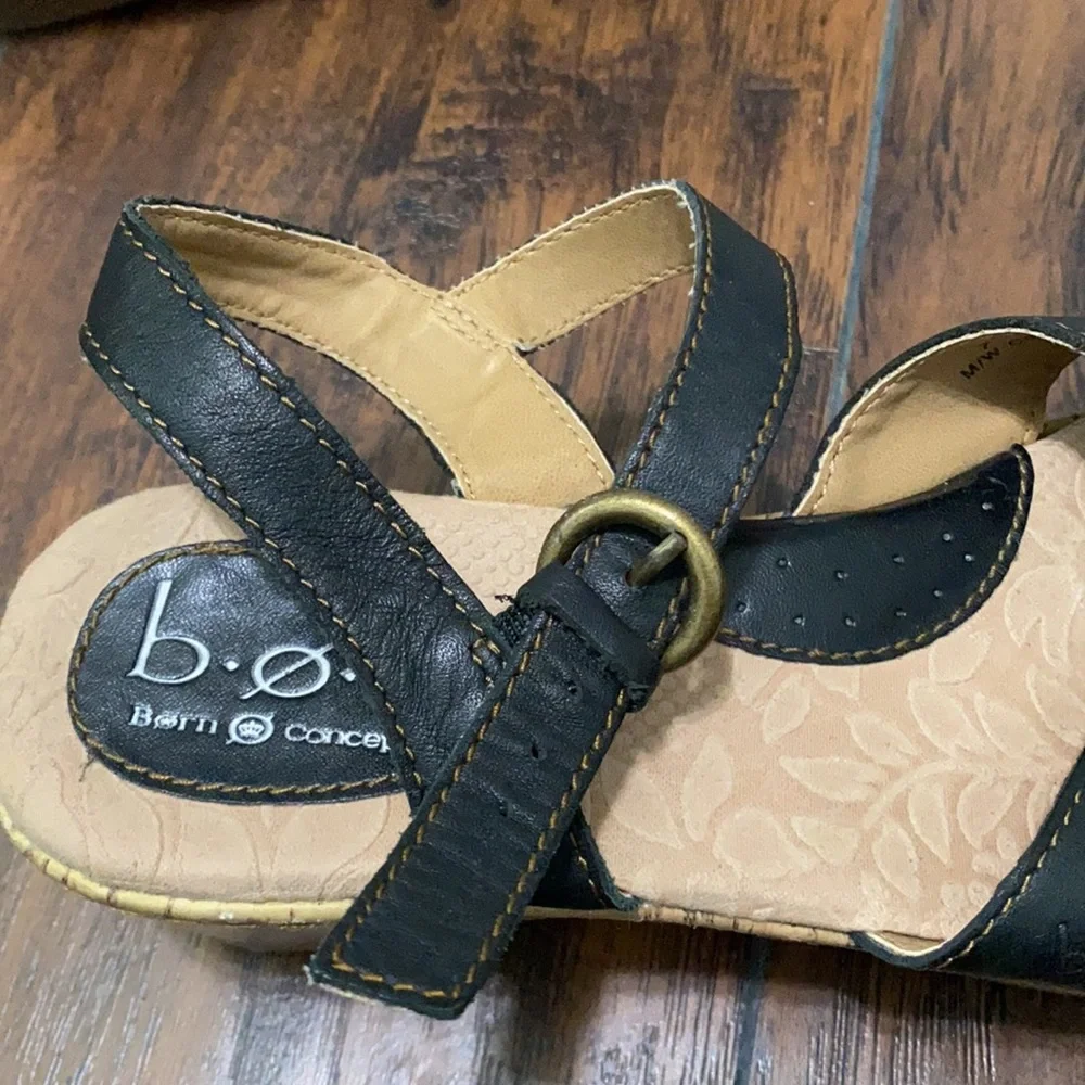 b.o.c Born black platform wedge sandal 7 / 38 - Picture 11 of 11